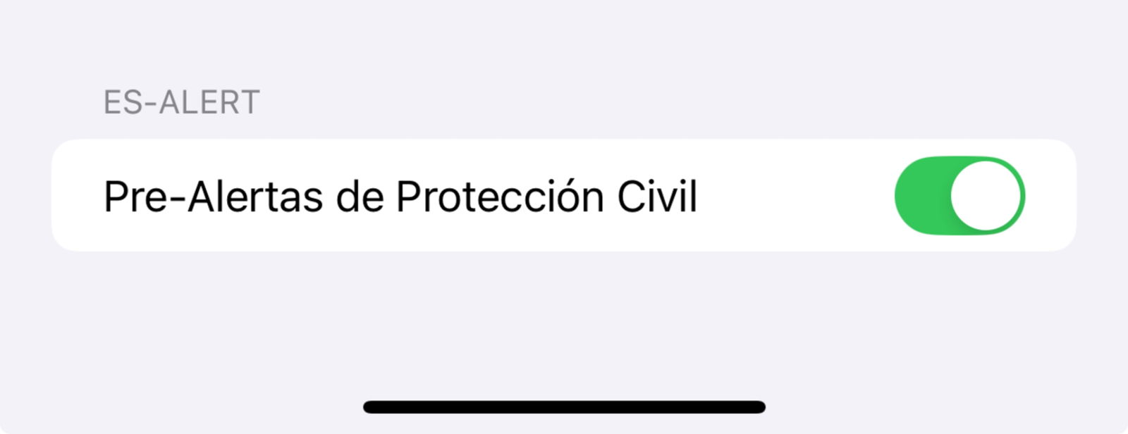 Alerta de protección civil