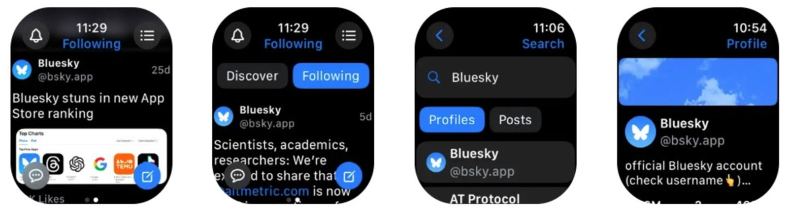 App Butterfly para watchOS