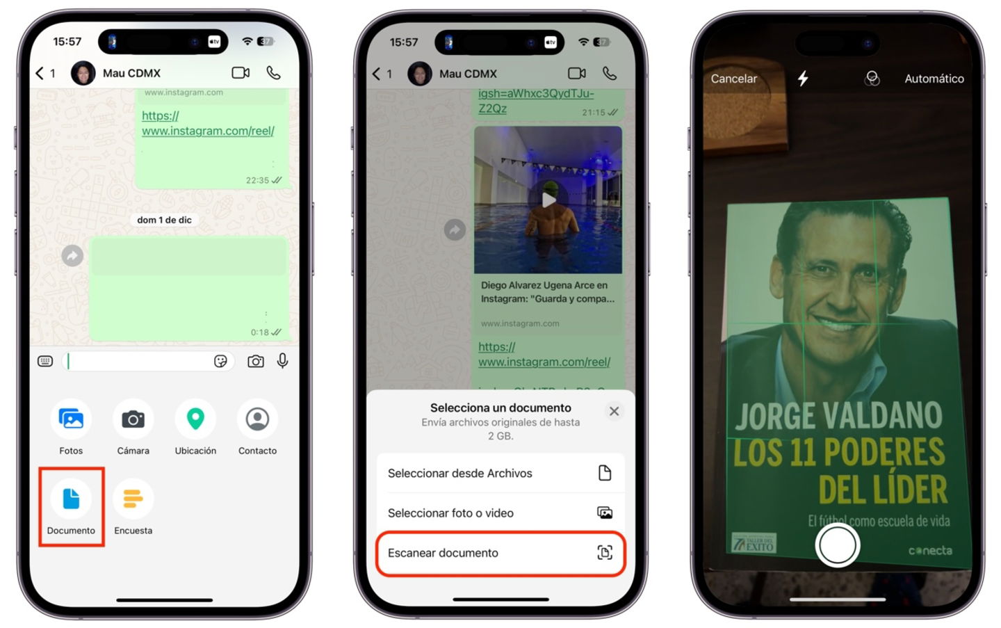 Escanea fácilmente en WhatsApp