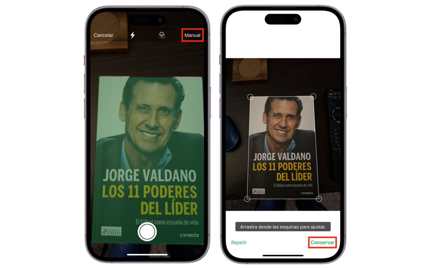 Escanea manualmente un documento en WhatsApp