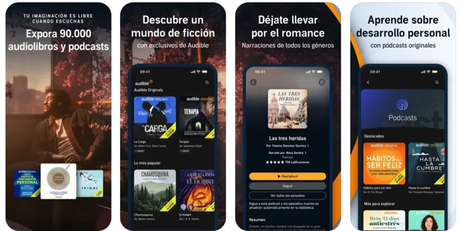 App Audible en iPhone