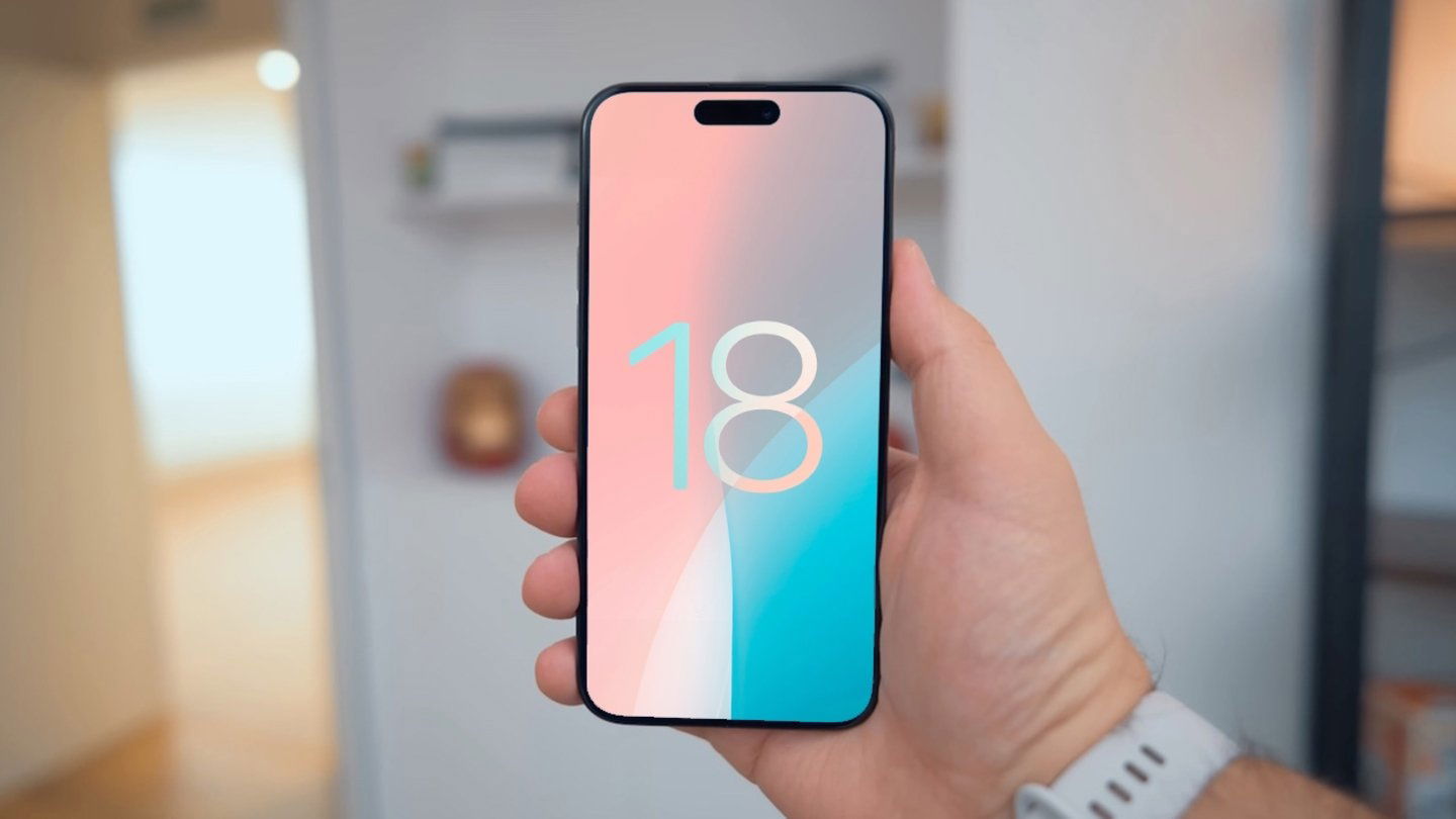 Un iPhone con iOS 18