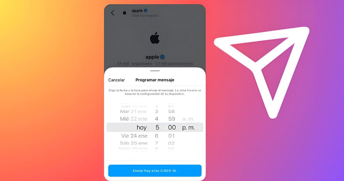 Cómo programar un mensaje de Instagram desde el iPhone