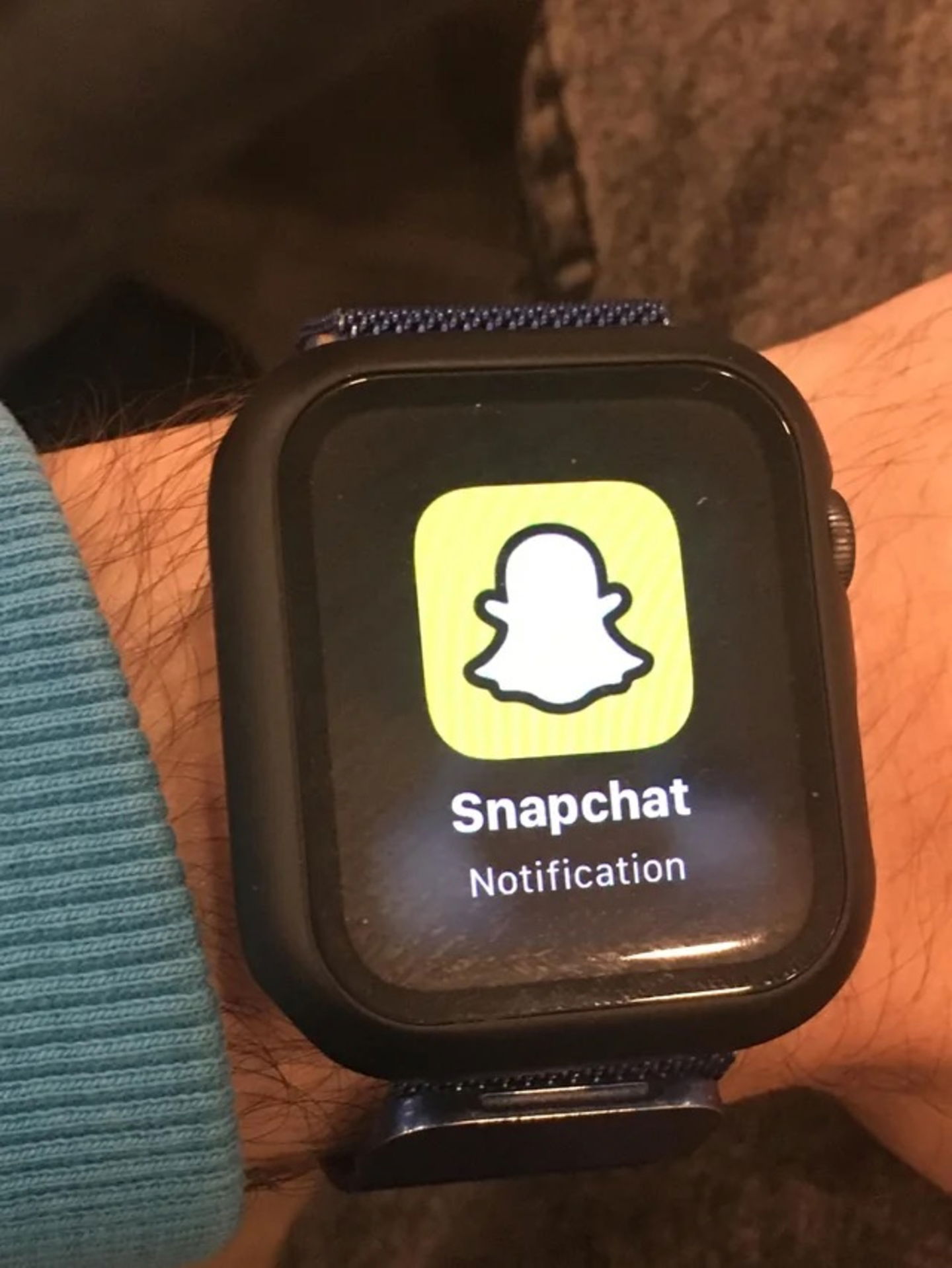 Notificación de Snapchat