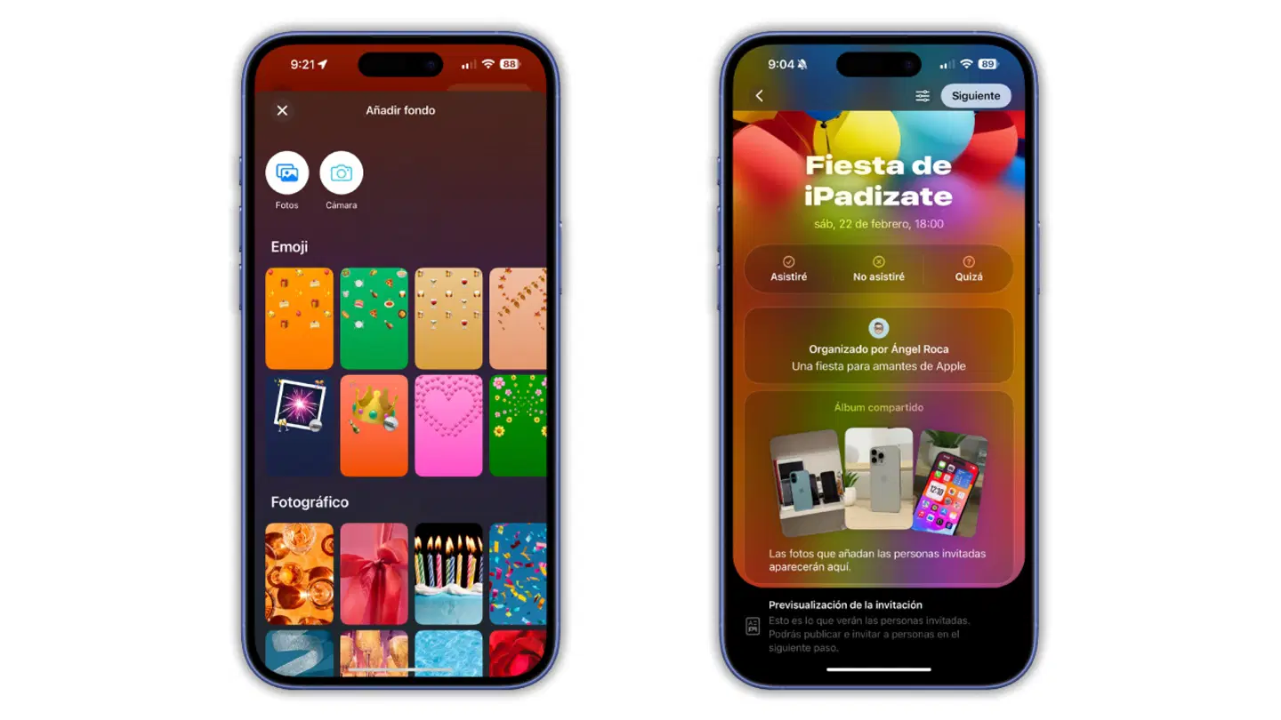 Apple actualiza por primera vez su nueva app Invitaciones