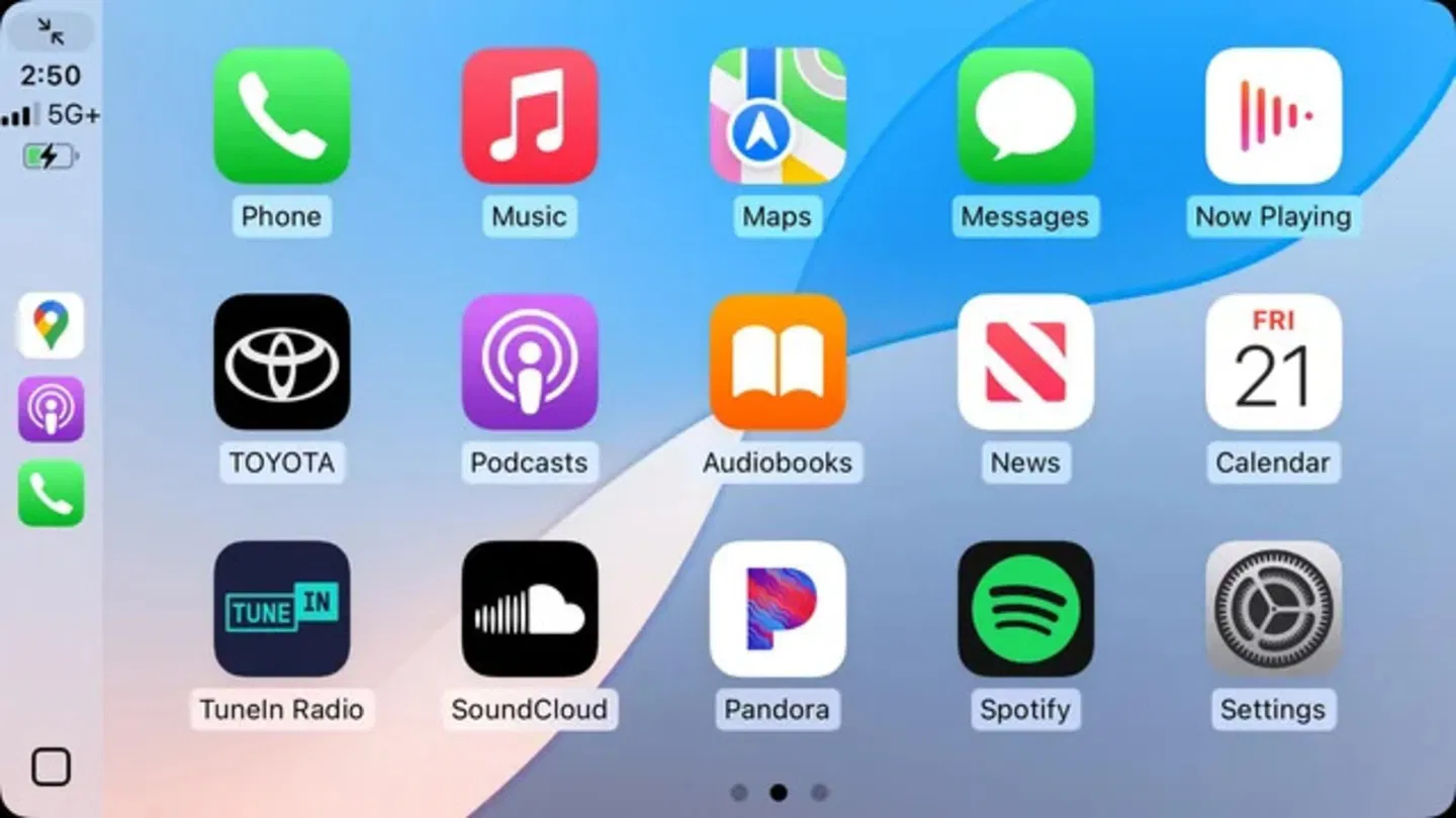 CarPlay con iOS 18.4