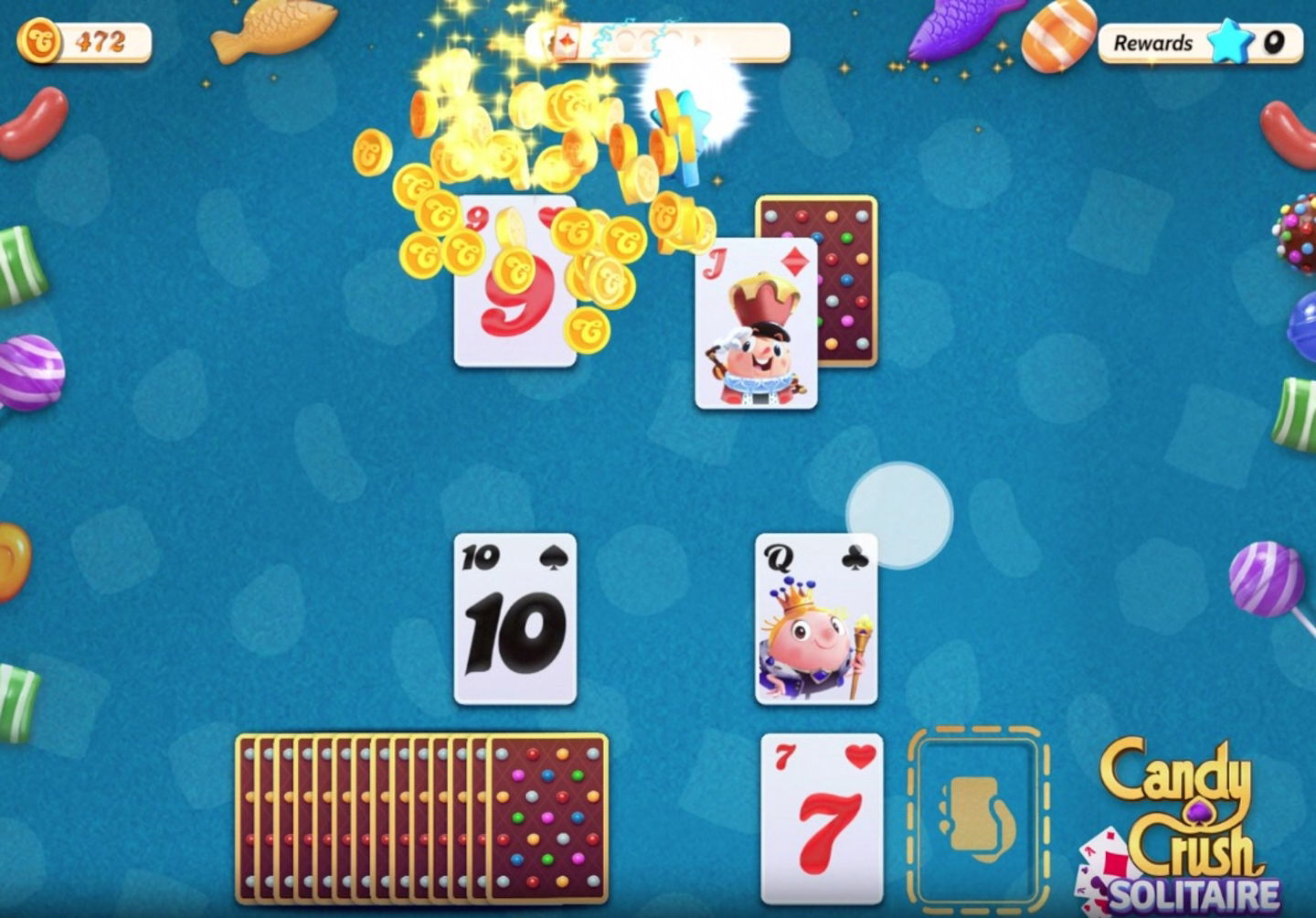 Juego Candy Crush Solitaire