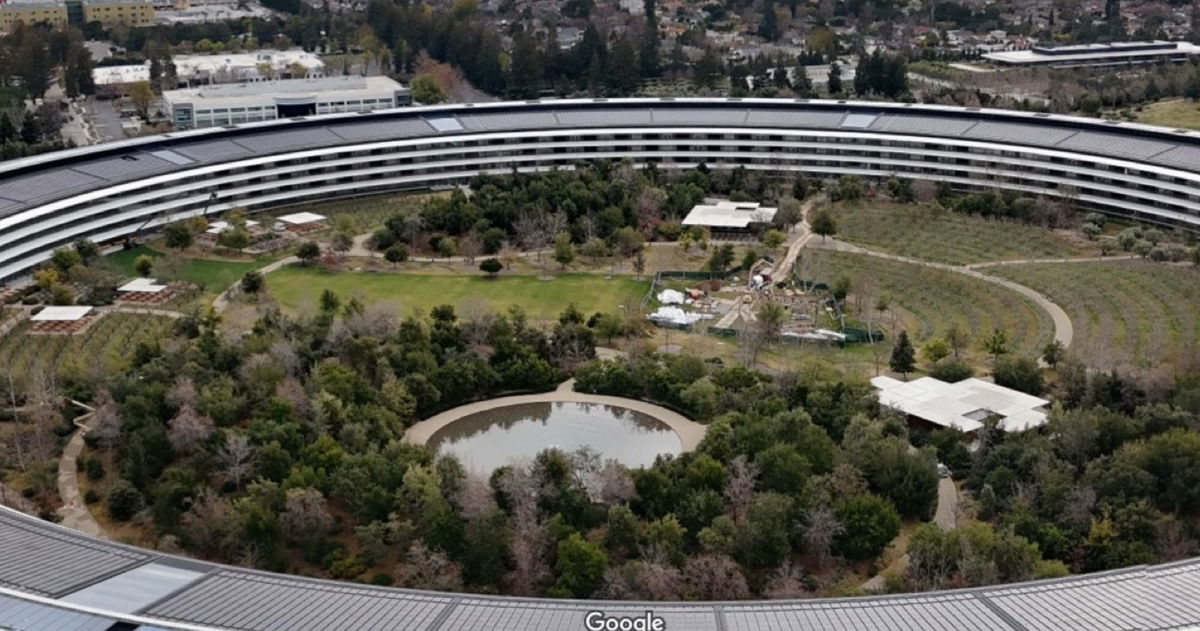 El emblemático arcoíris del Apple Park ha desaparecido misteriosamente