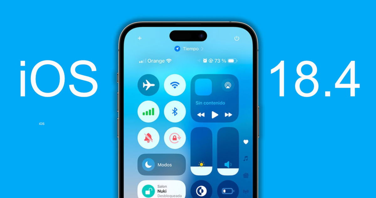 Estas son todas las novedades del Centro de Control de iOS 18.4