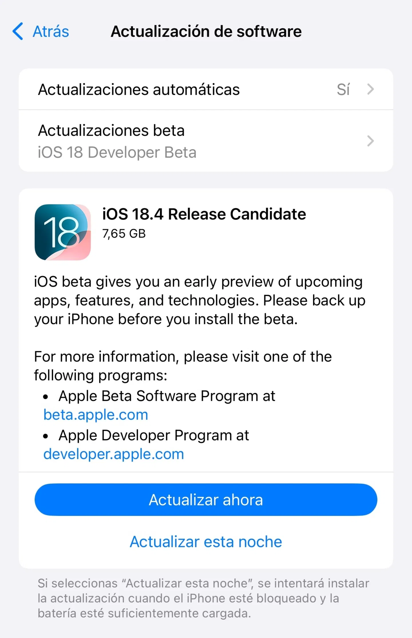 iOS 18.4 RC