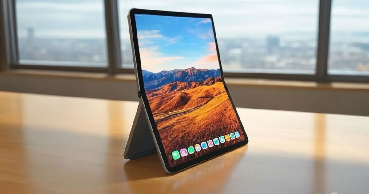 Descubren un nuevo prototipo de iPad Pro plegable con Face ID bajo la pantalla