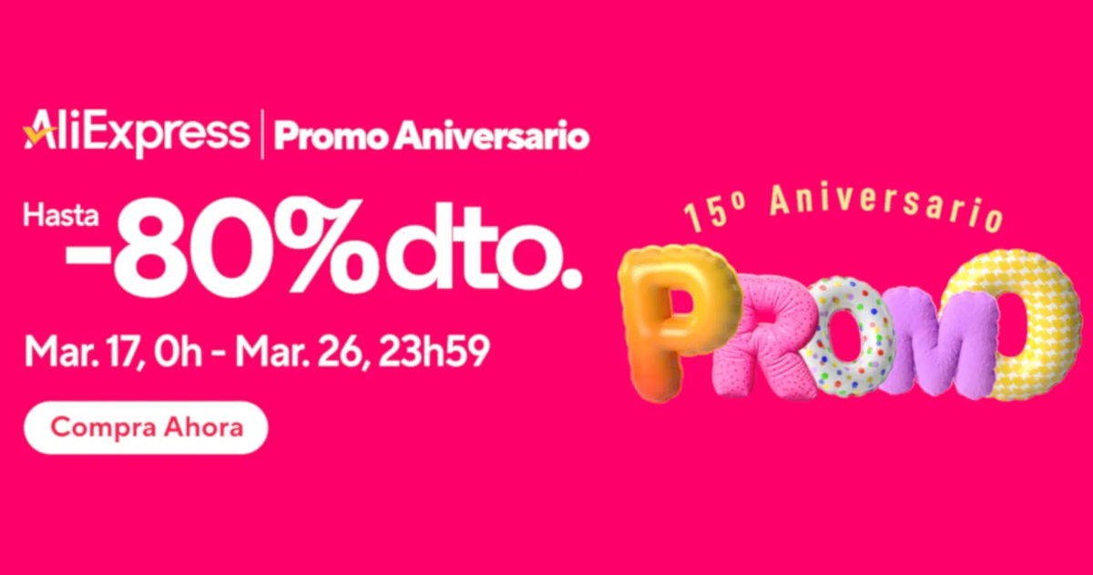 Prepárate para el Aniversario de AliExpress: qué es, cuánto dura y qué cupones se pueden usar