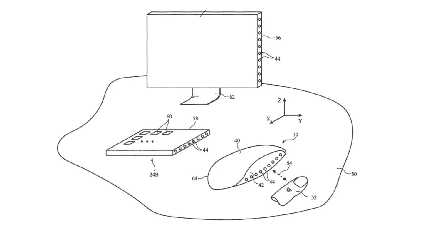 Patente de un Magic Mouse para hacer gestos en el aire