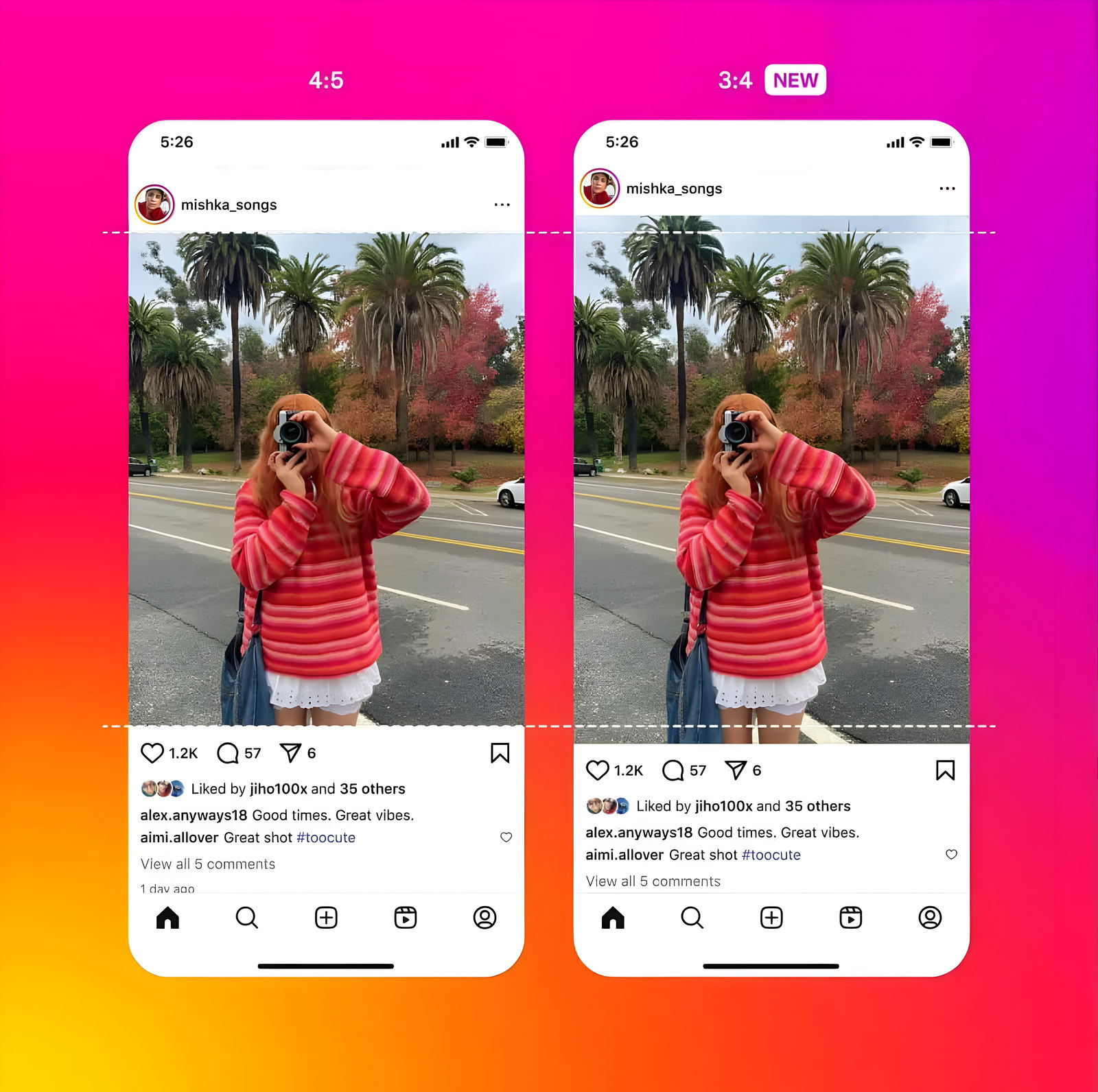 Cambio histórico en Instagram: no más recortes en tus fotos