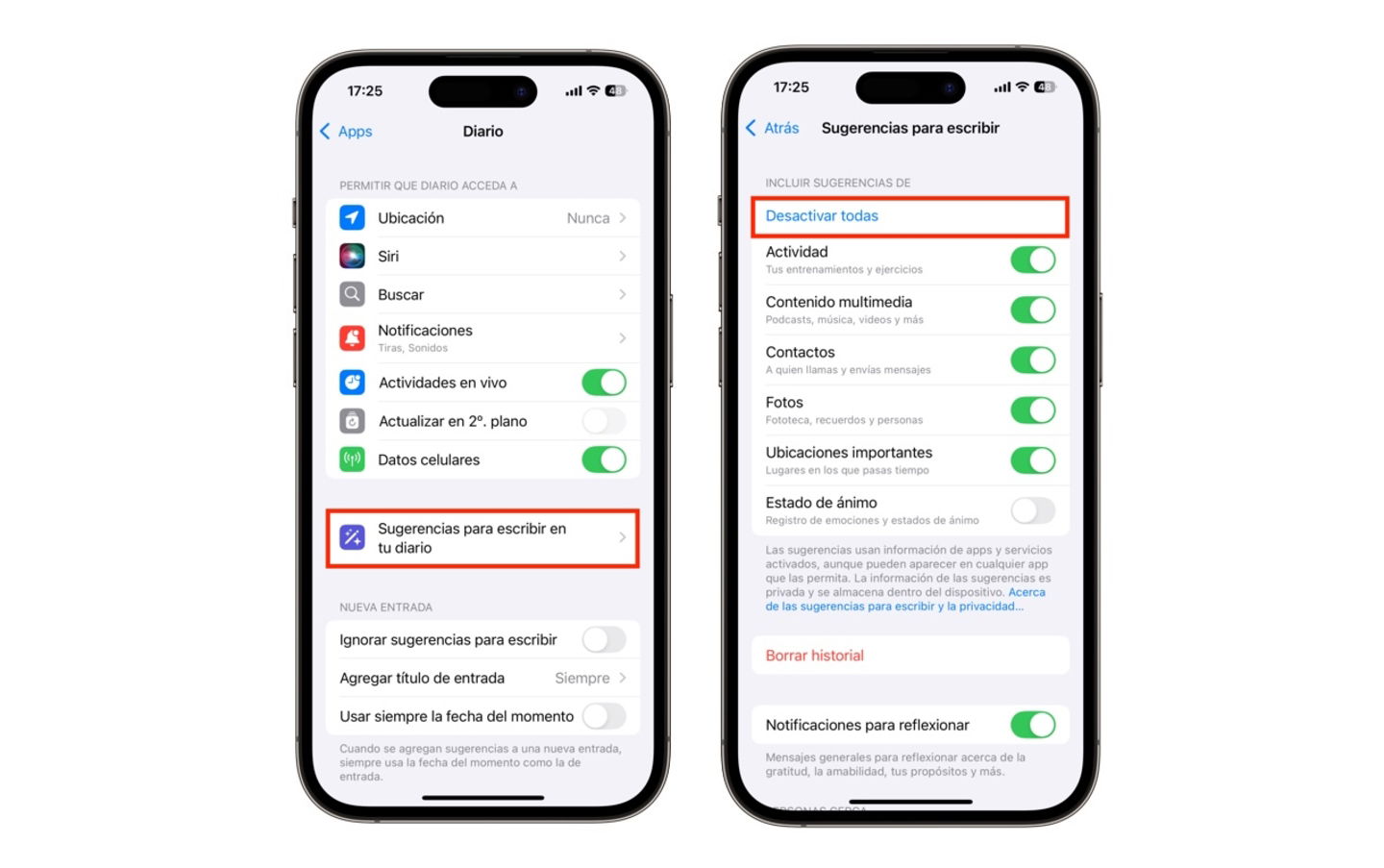 Notificaciones app Diario