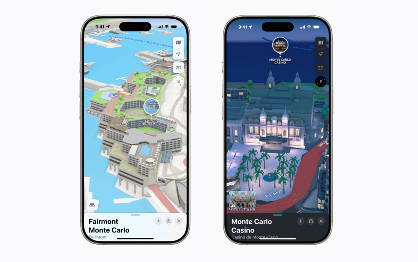Apple Maps con nuevas vistas 3D de Mónaco