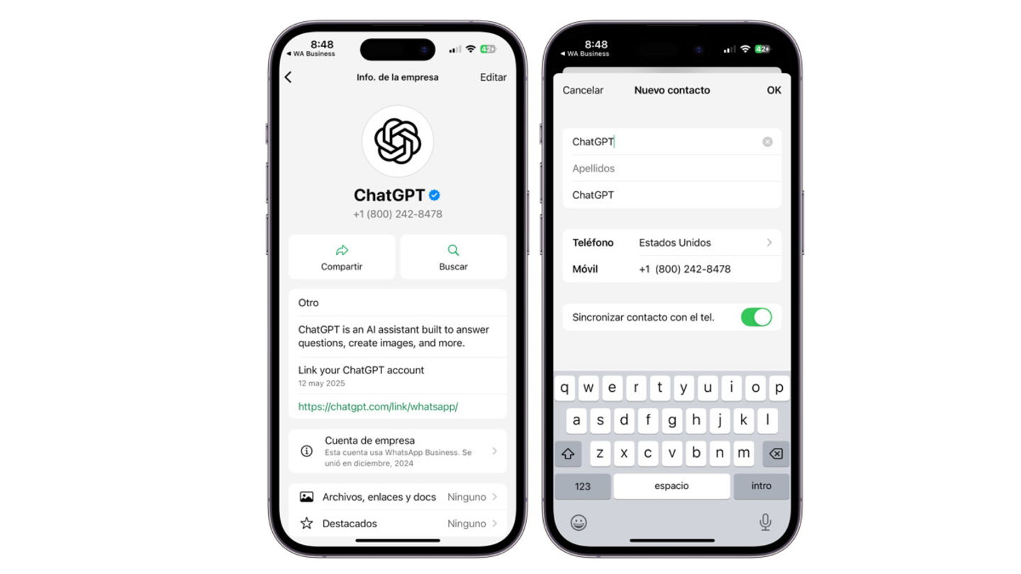 ChatGPT en WhatsApp