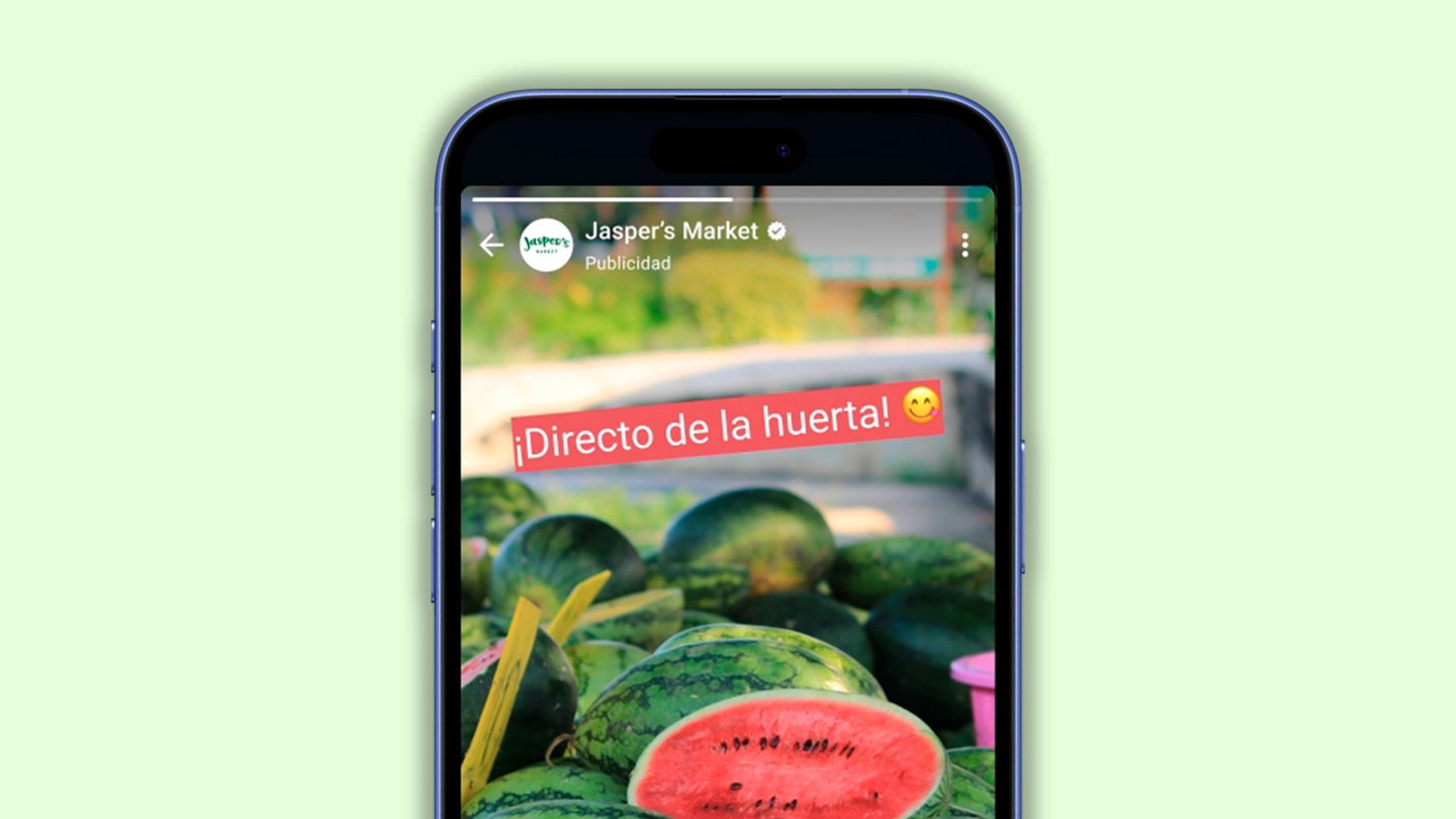 Anuncio en WhatsApp