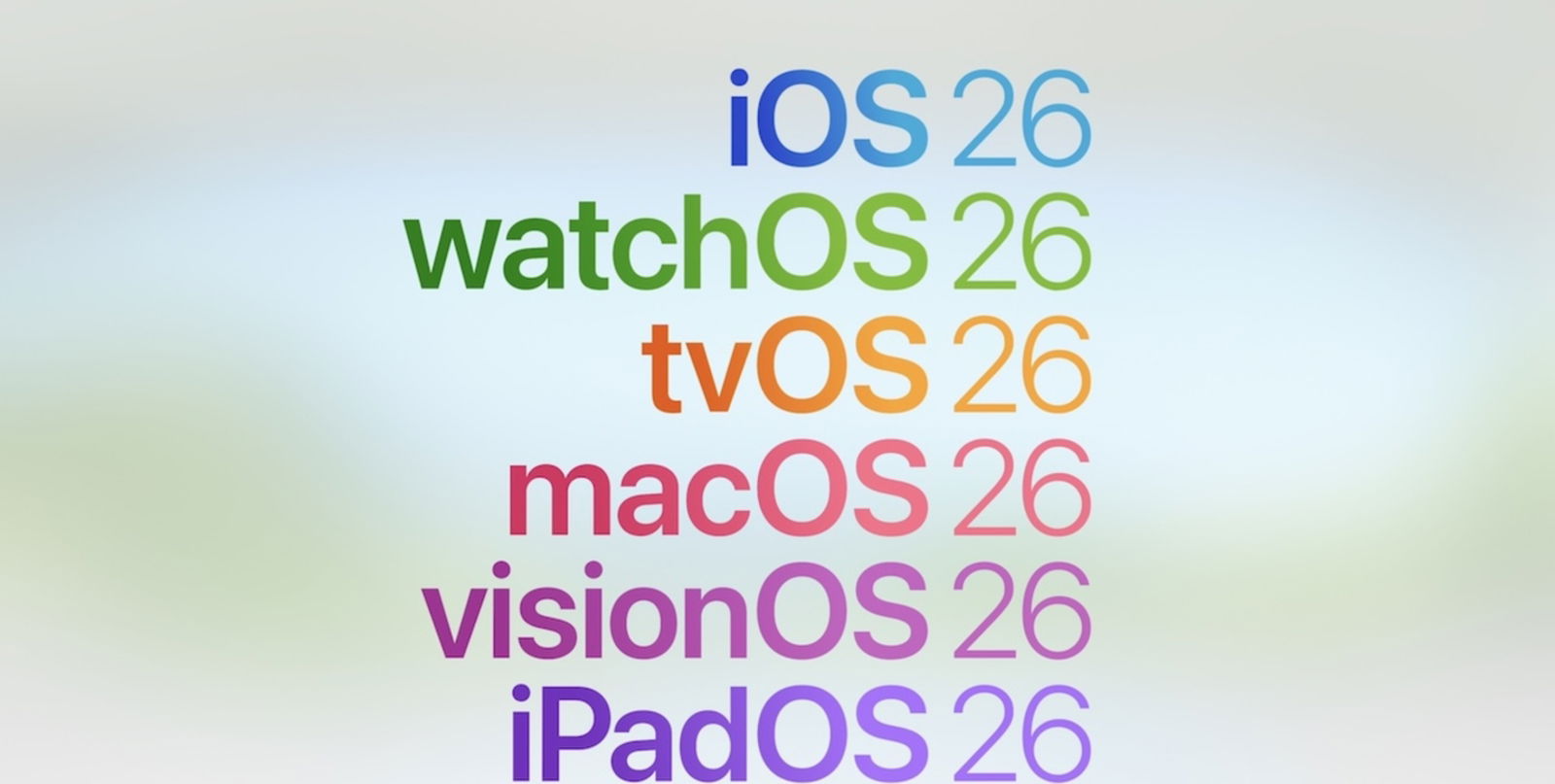Nuevos números de los sistemas operativos de Apple