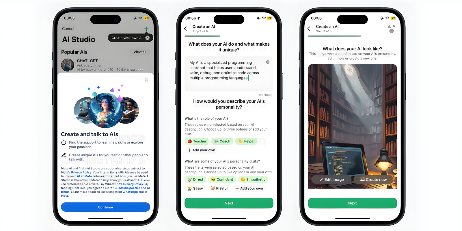 Pronto podrás crear chats en WhatsApp impulsados por IA para ayudarte: un profesor, un entrenador o lo que tu quieras