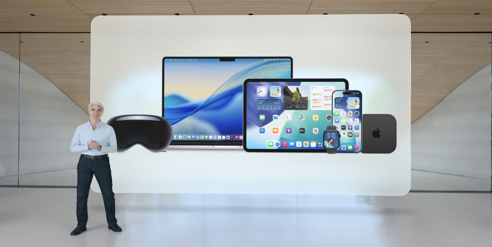 Craig Federighi en WWDC25