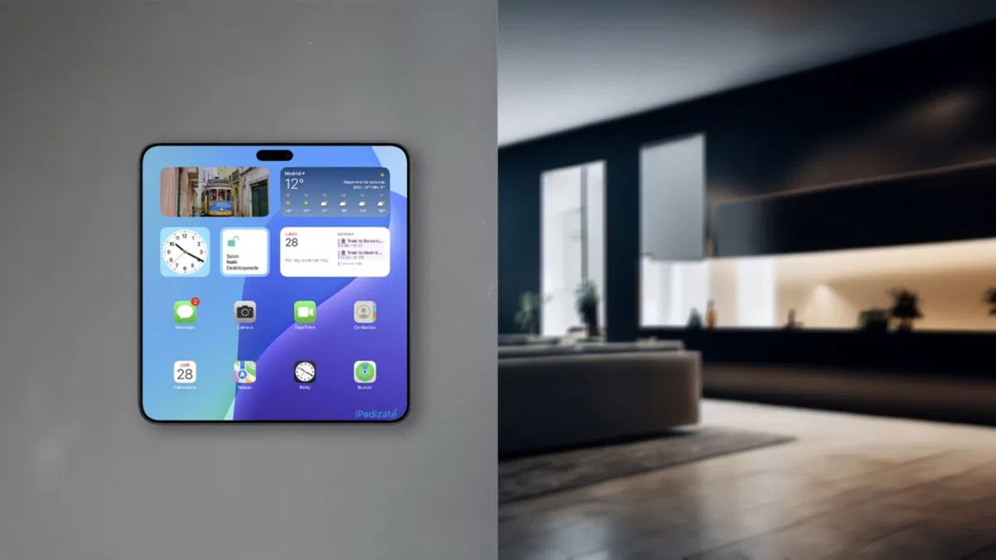 Concepto de pantalla e Apple para el hogar