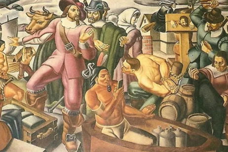 En este cuadro aparece un hombre con un iPhone, lo único extraño es que se pintó en 1937 En este cuadro aparece un hombre con un iPhone, lo único extraño es que se pintó en 1937