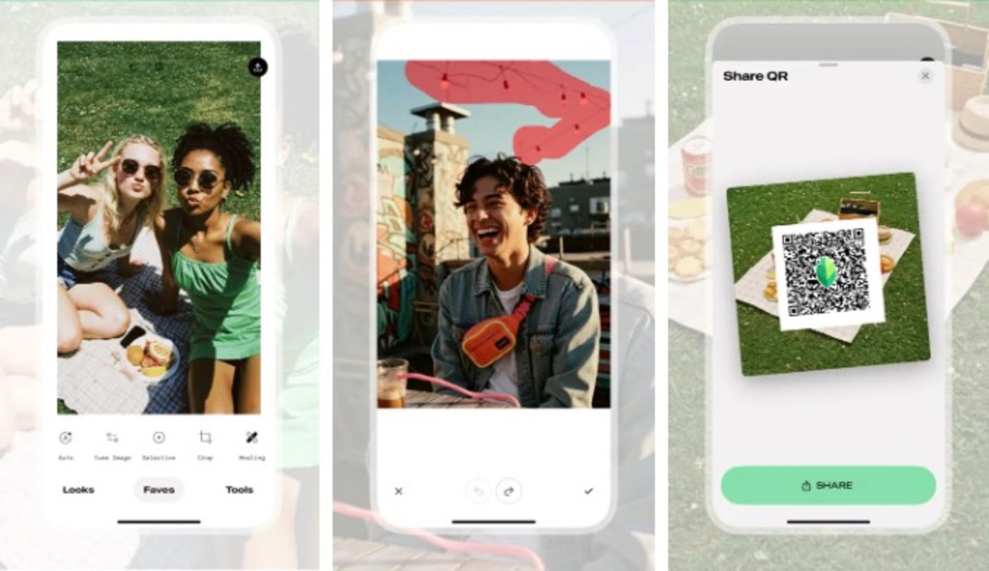 New interfaces and functions in Snapseed