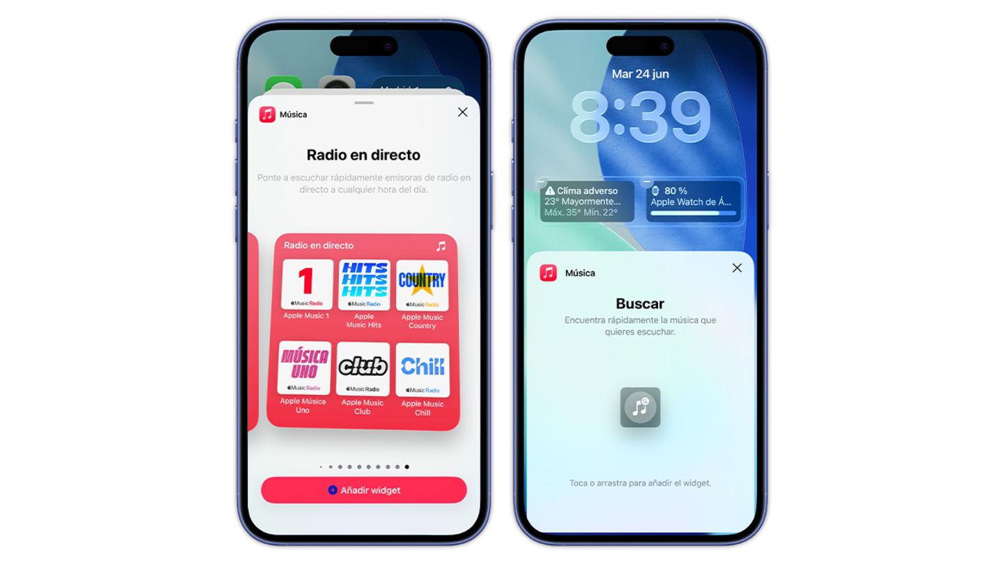 widgets de música