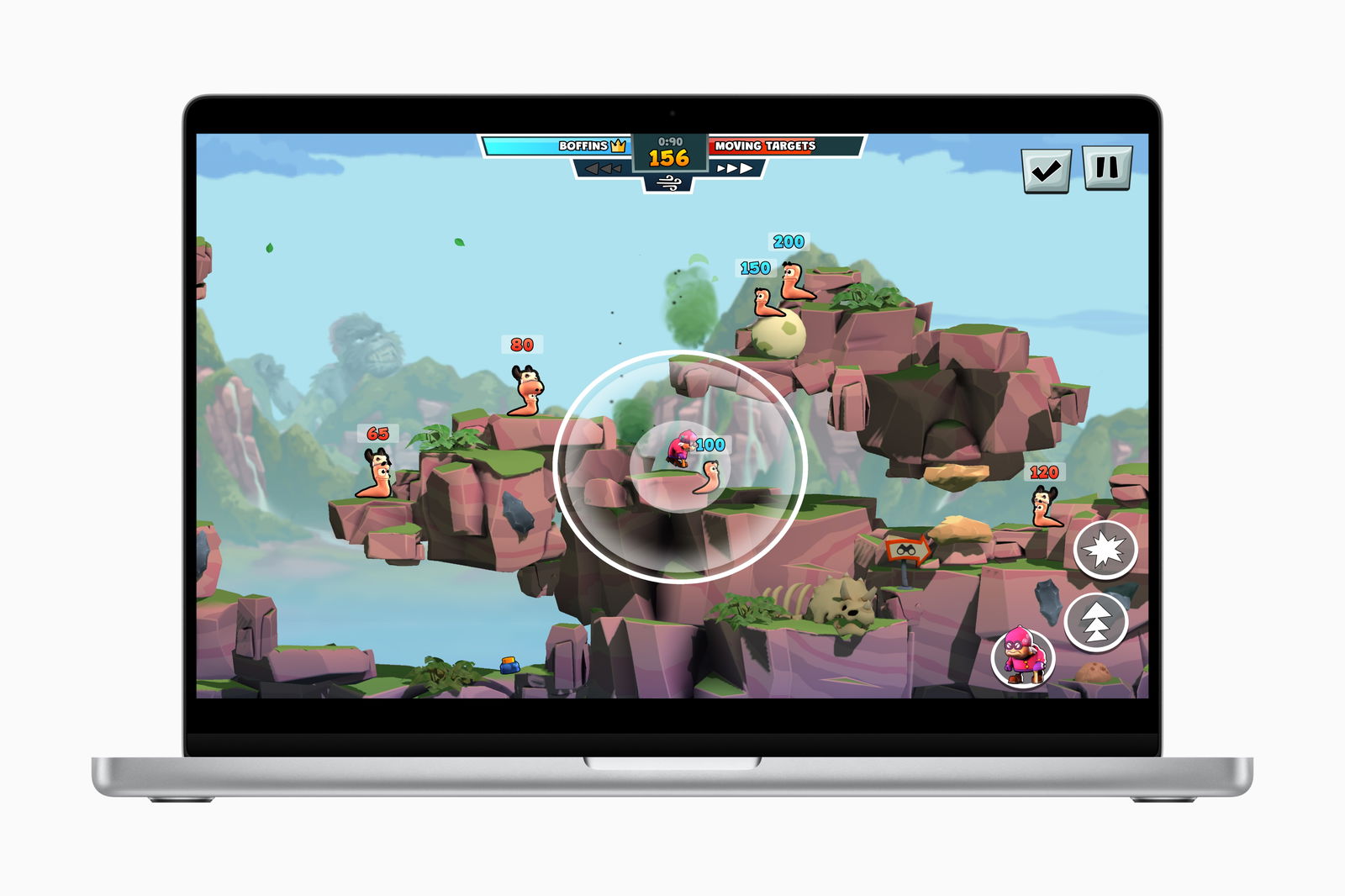 Worms Across Worlds en Apple Arcade