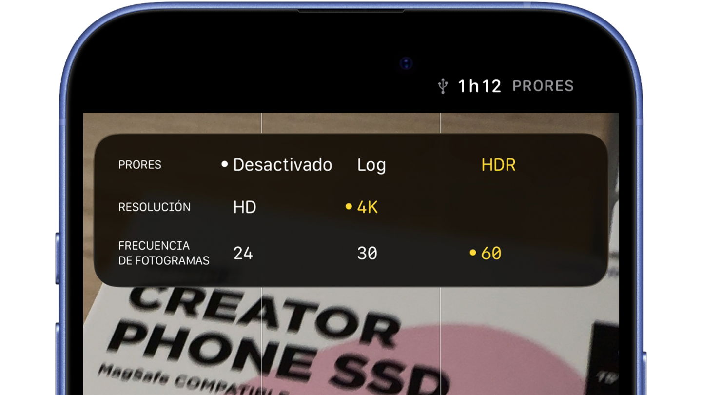 Captura de pantalla del iPhone