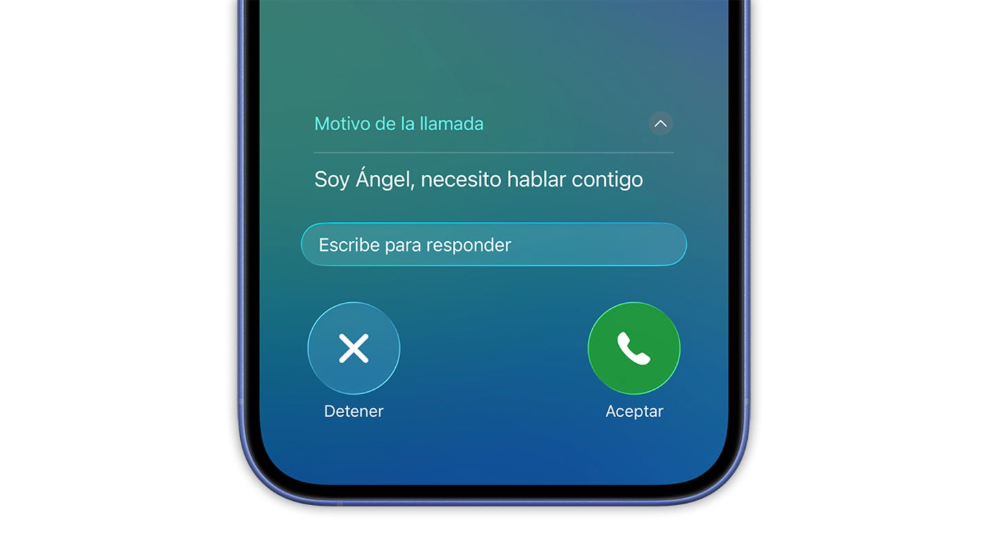 Filtro de llamadas de iOS 26