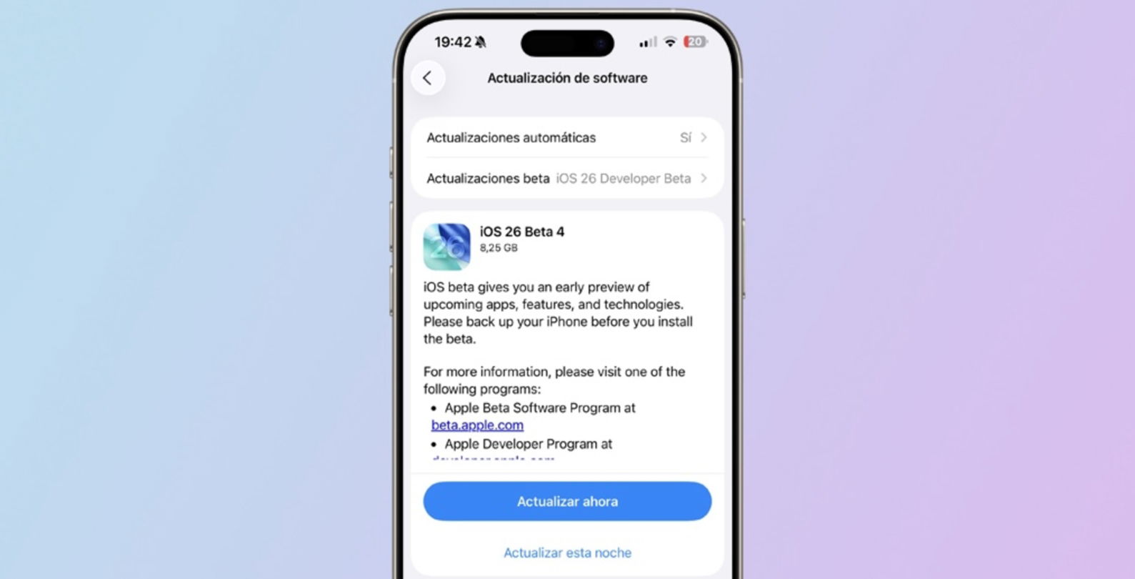 iOS 26 beta 4