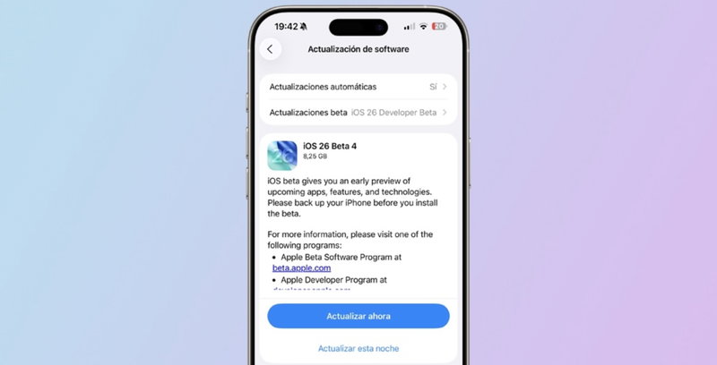 iOS 26 Beta 4 ya disponible para iPhone con todas estas novedades