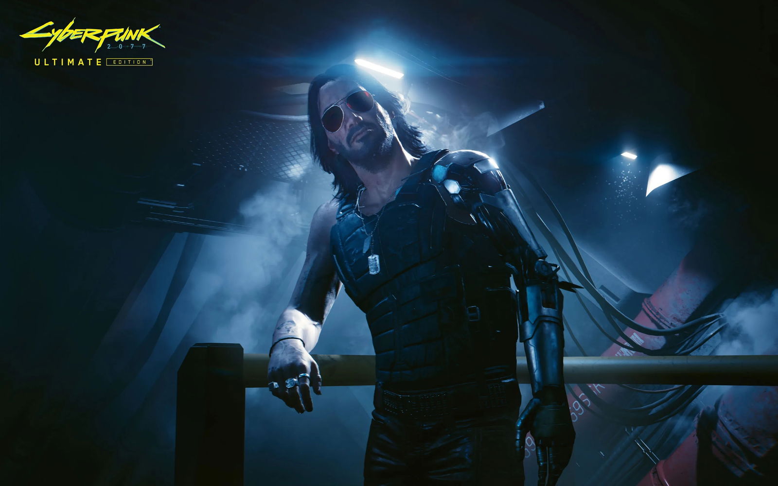 Escena de Cyberpunk 2077 con Keanu Reeves