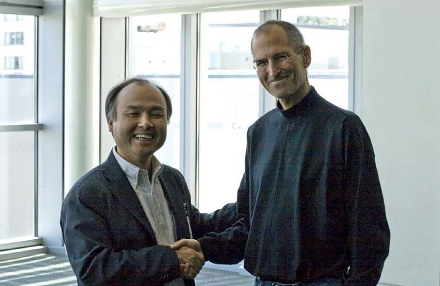 Masayoshi Son y Steve Jobs
