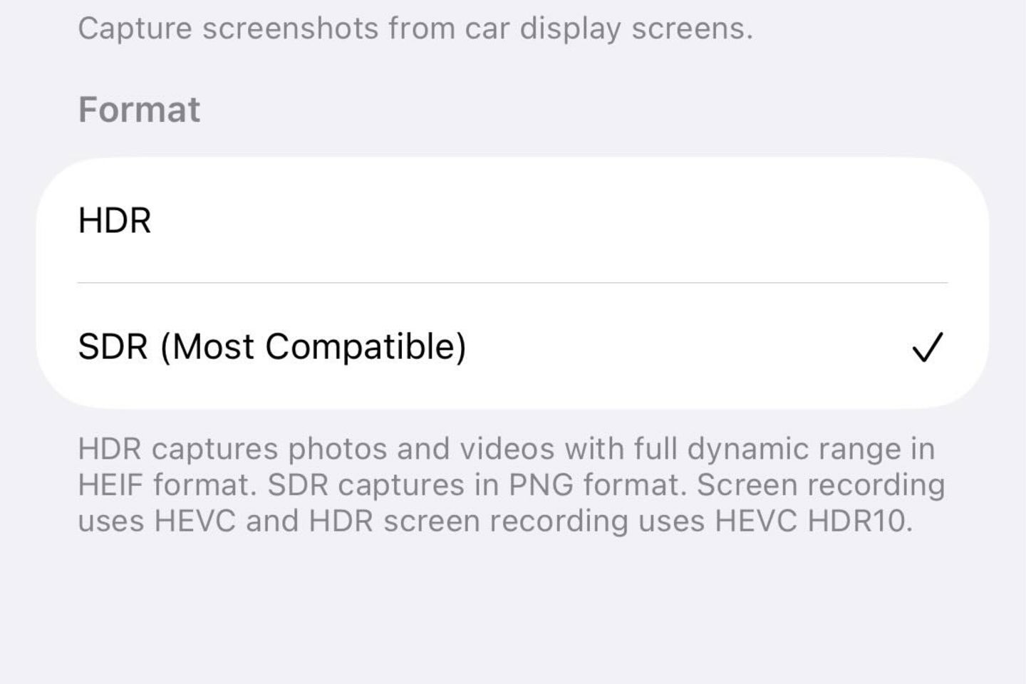 Ajuste HDR en captura de pantalla