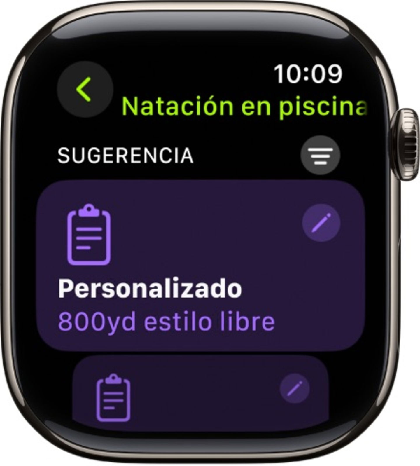 Natación en piscina Apple Watch