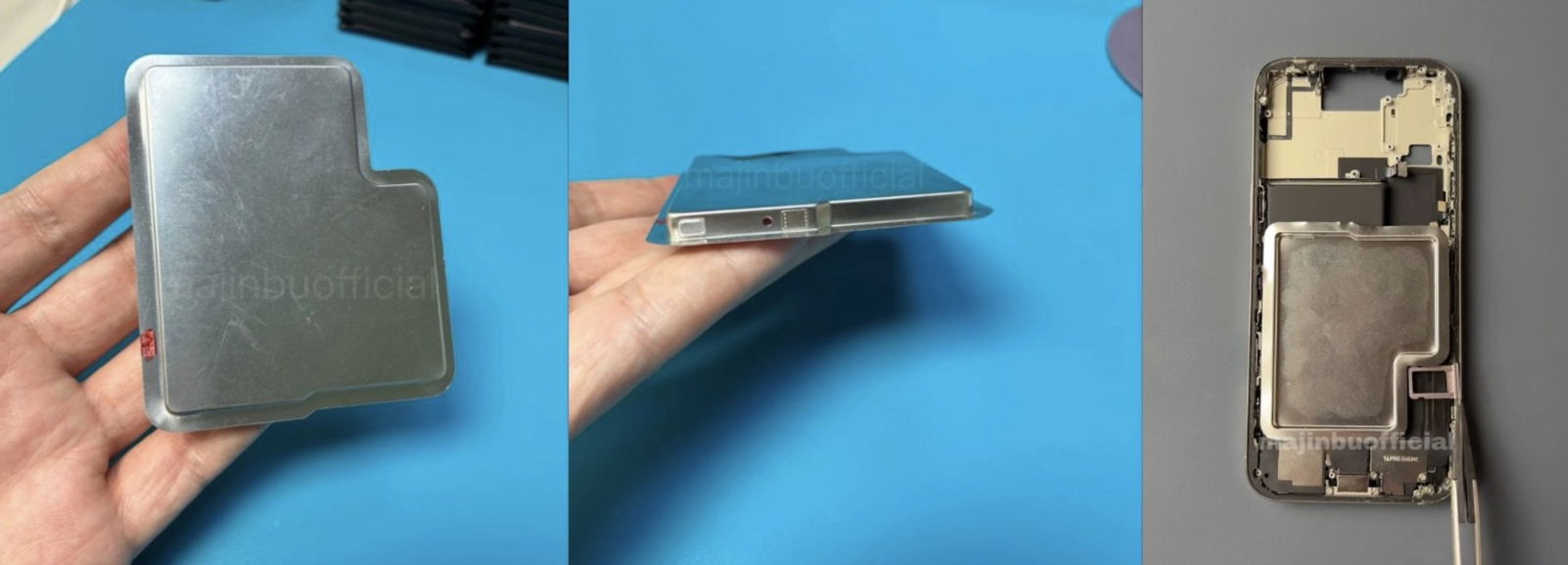 Filtrado el interior del iPhone 17 Pro con batería