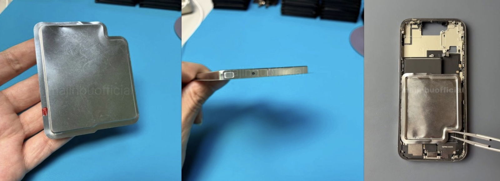 Filtrado el interior del iPhone 17 Pro con batería