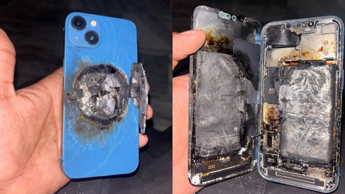 Un iPhone 13 explotó en el bolsillo de un hombre bajo el calor ...