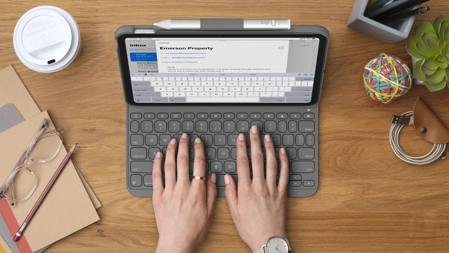 Logitech Slim Folio: funda para iPad con teclado