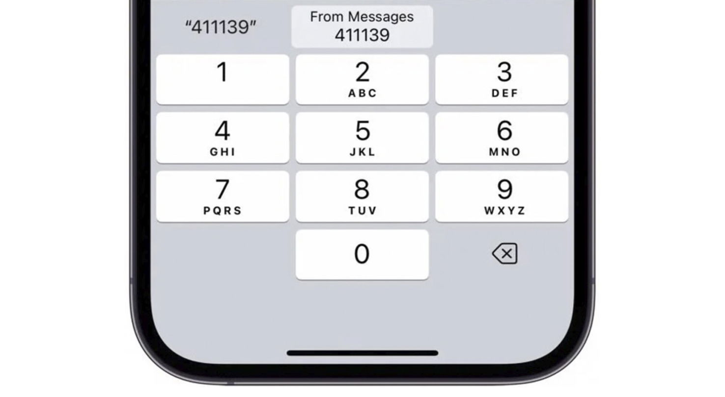 Autorrelleno de códigos de verificación en iOS 18