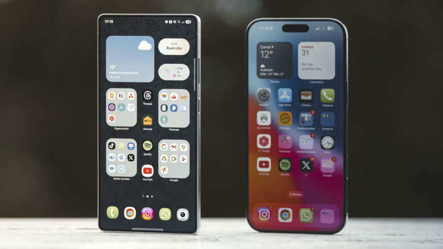 Samsung Galaxy S25 Ultra y iPhone 16 Pro Max