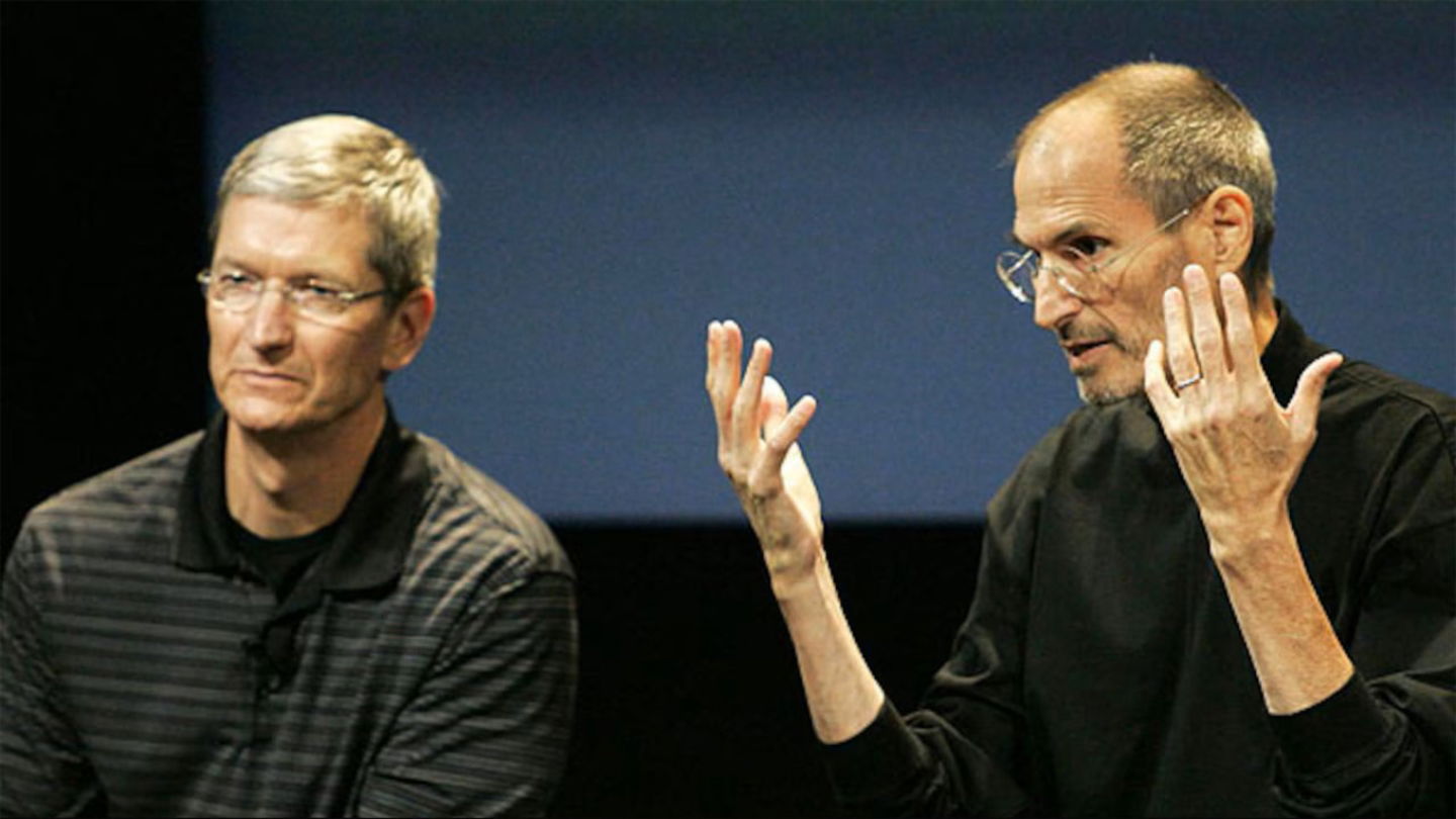 Steve Jobs y Tim Cook juntos