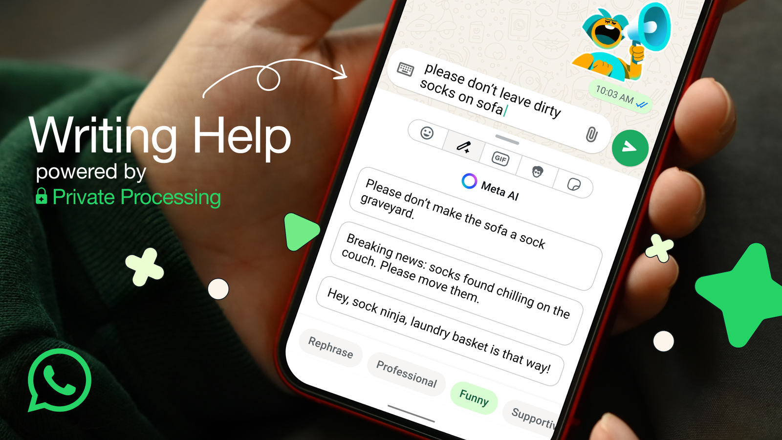 WhatsApp: ayuda en la escritura