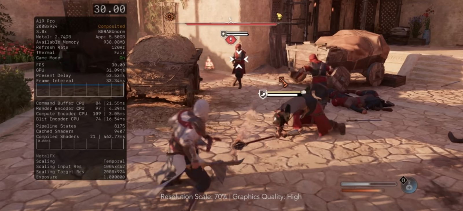 Poniendo a prueba el iPhone 17 Pro Max con Assassin's Creed Mirage