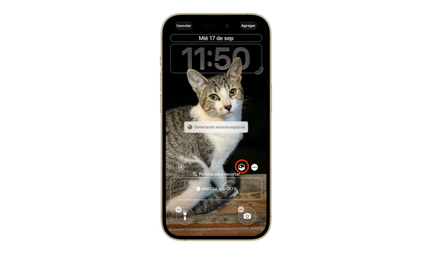Ajuste de fondo de pantalla iOS 26