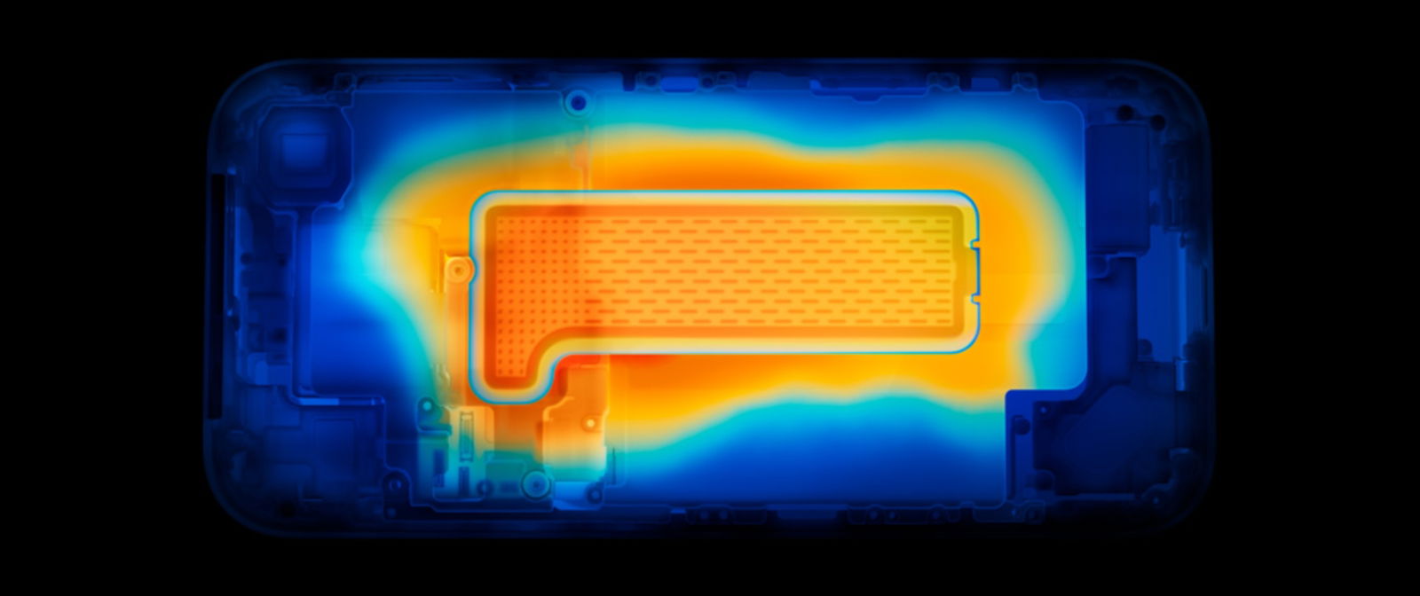 Imagen del funcionamiento de la cámara de vapor iPhone 17 Pro