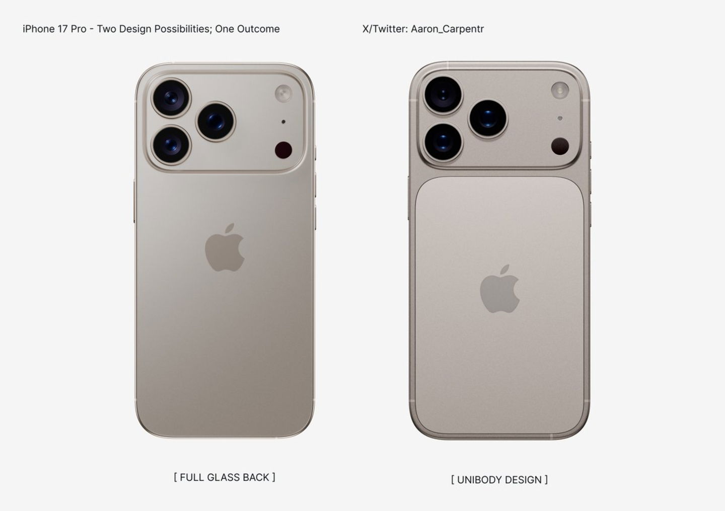 Diseños del iPhone 17 Pro